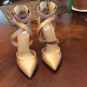 Strapped beige Heels